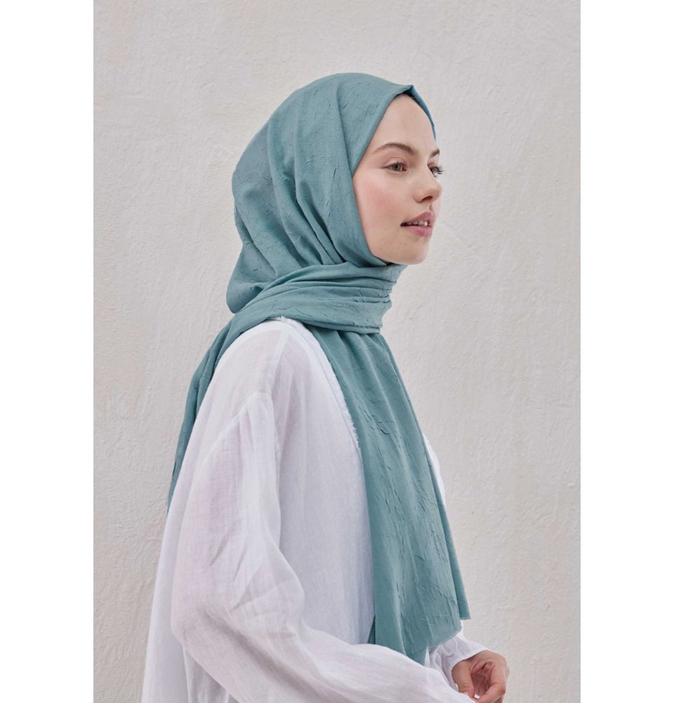 Modefa Shawl Ocean Blue Bamboo Viscose Summer Hijab Shawl - Ocean Blue