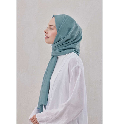 Modefa Shawl Ocean Blue Bamboo Viscose Summer Hijab Shawl - Ocean Blue