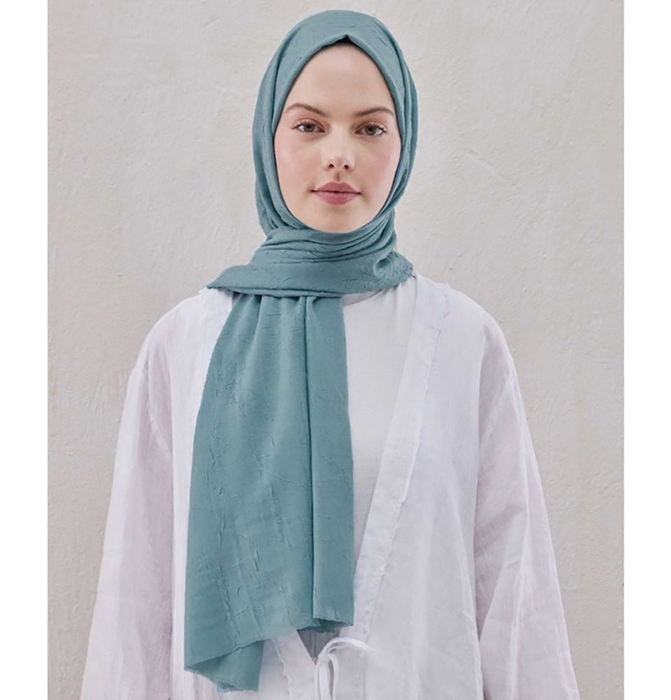 Modefa Shawl Ocean Blue Bamboo Viscose Summer Hijab Shawl - Ocean Blue