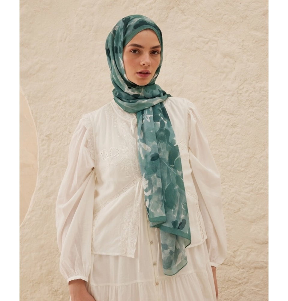 Modefa Shawl Ocean Rami Lightweight Hijab Shawl Lizzy - Ocean