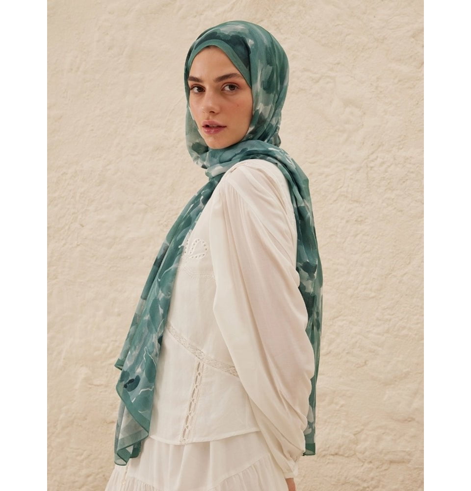 Modefa Shawl Ocean Rami Lightweight Hijab Shawl Lizzy - Ocean
