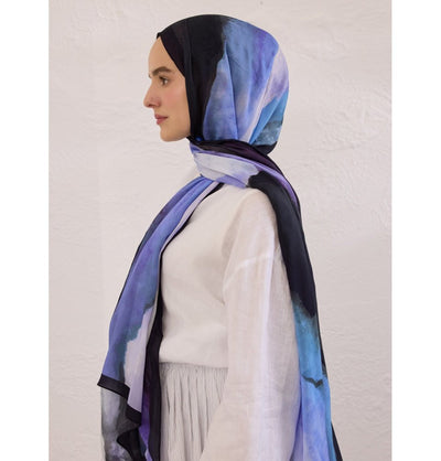 Modefa Shawl Oceanic Blue Rami Lightweight Hijab Shawl Color Waves - Oceanic Blue