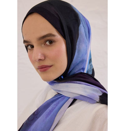 Modefa Shawl Oceanic Blue Rami Lightweight Hijab Shawl Color Waves - Oceanic Blue