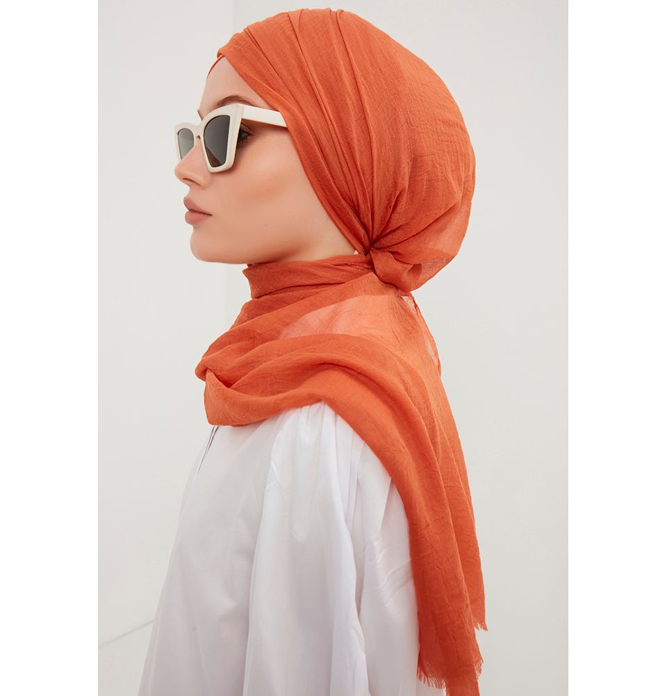 Modefa Shawl Orange Comfort Hijab Shawl - Orange