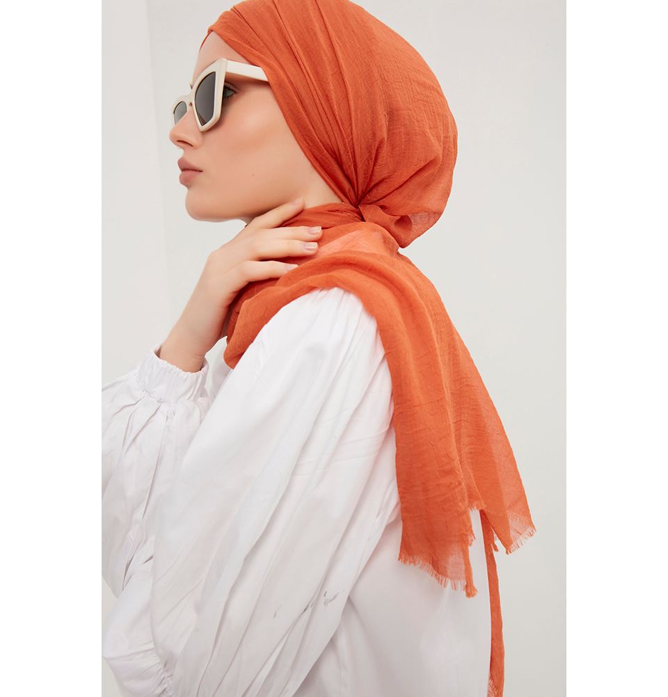 Modefa Shawl Orange Comfort Hijab Shawl - Orange