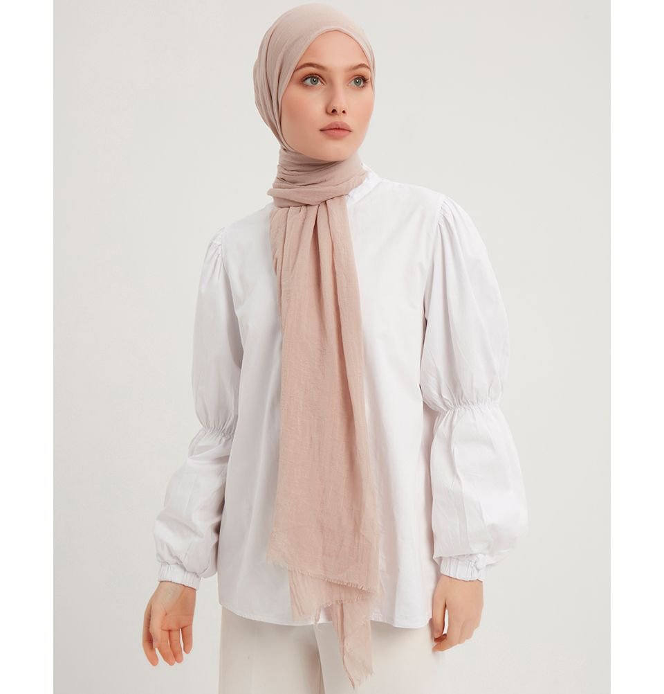Modefa Shawl Pale Beige Comfort Hijab Shawl - Pale Beige