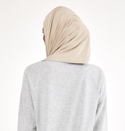 Modefa Shawl Pale Beige Soft Jersey Shawl Hijab - Pale Beige