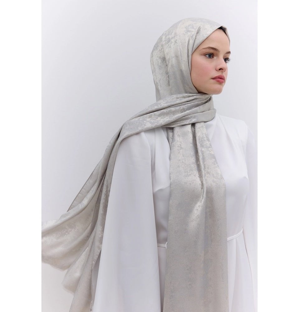 Modefa Shawl Pearl Luxury Shine Hijab Shawl - Pearl