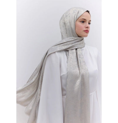 Modefa Shawl Pearl Luxury Shine Hijab Shawl - Pearl