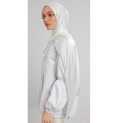 Modefa Shawl Pearl White Shine Shawl - Pearl White