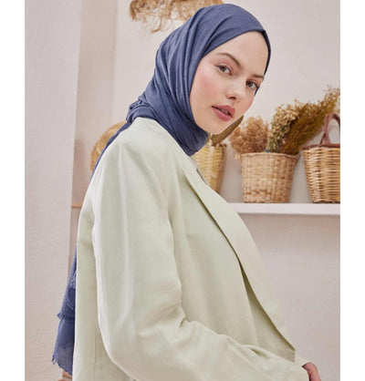 Modefa Shawl Purple Bamboo Viscose Summer Hijab Shawl - Periwinkle