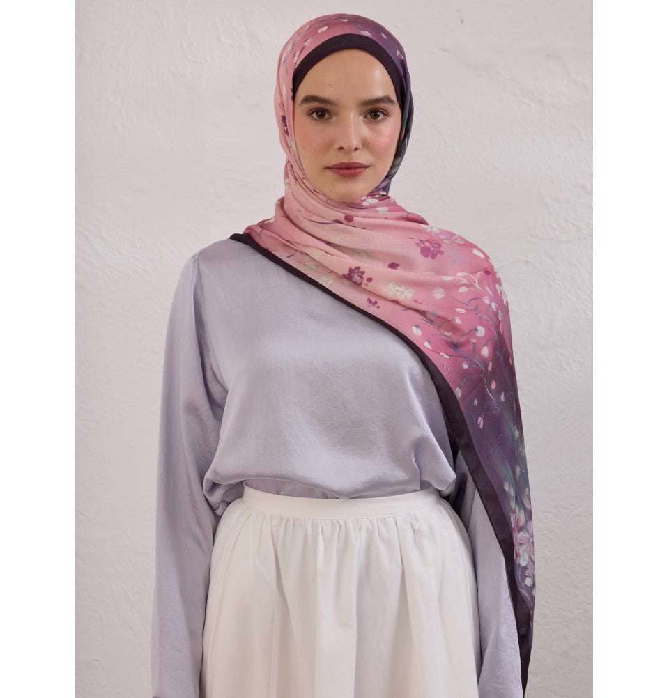 Modefa Shawl Purple Rami Lightweight Hijab Shawl Wisteria - Purple