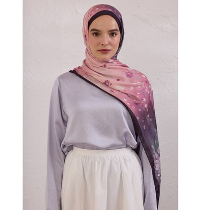 Modefa Shawl Purple Rami Lightweight Hijab Shawl Wisteria - Purple