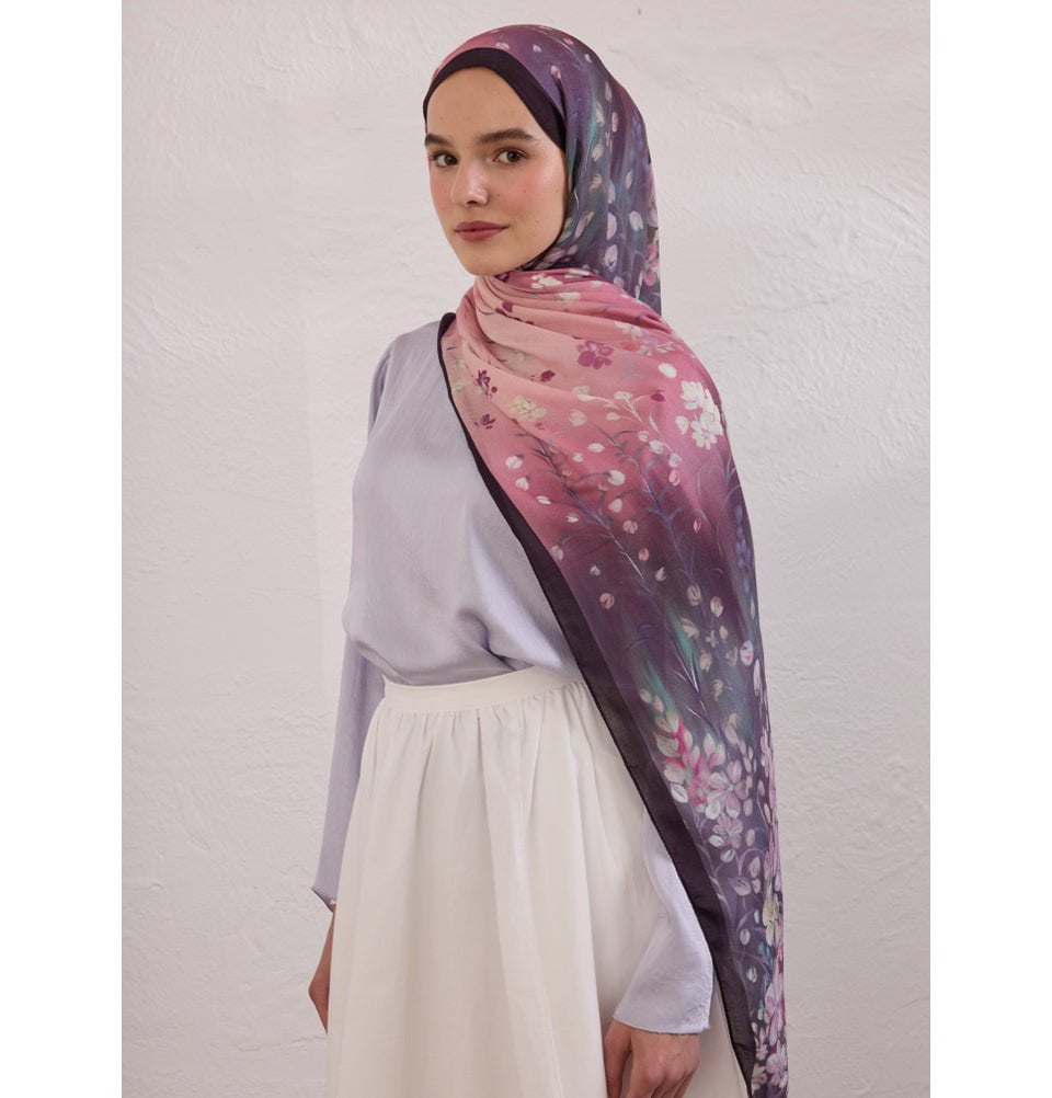 Modefa Shawl Purple Rami Lightweight Hijab Shawl Wisteria - Purple