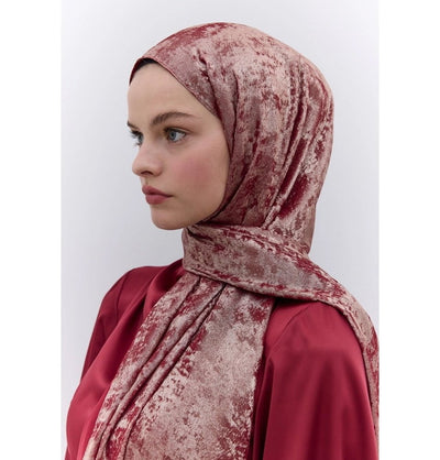 Modefa Shawl Red Luxury Shine Hijab Shawl - Red