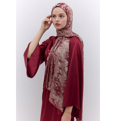Modefa Shawl Red Luxury Shine Hijab Shawl - Red