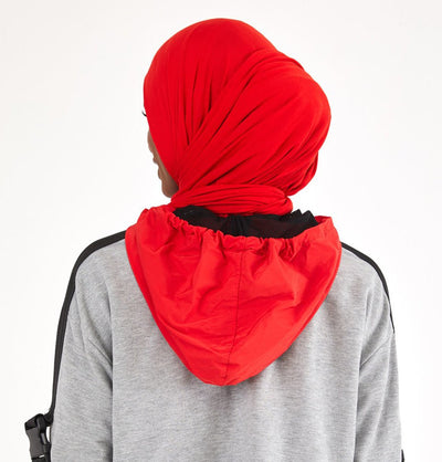 Modefa Shawl Red Soft Jersey Shawl Hijab - Red