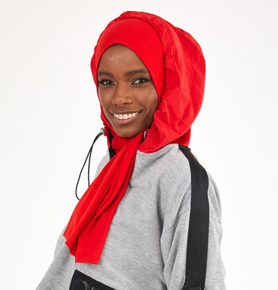 Modefa Shawl Red Soft Jersey Shawl Hijab - Red