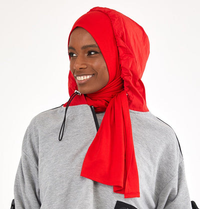 Modefa Shawl Red Soft Jersey Shawl Hijab - Red
