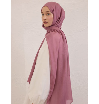Modefa Shawl Rose Pink Everyday Basic Soft Viscose Shawl Hijab - Rose Pink