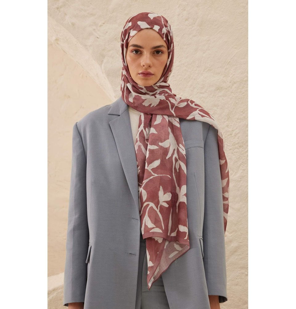 Modefa Shawl Rose Pink Rami Lightweight Hijab Shawl Petunia - Rose Pink
