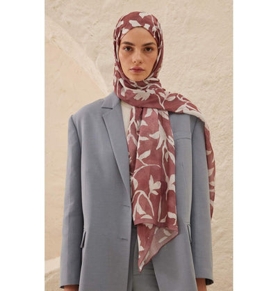 Modefa Shawl Rose Pink Rami Lightweight Hijab Shawl Petunia - Rose Pink