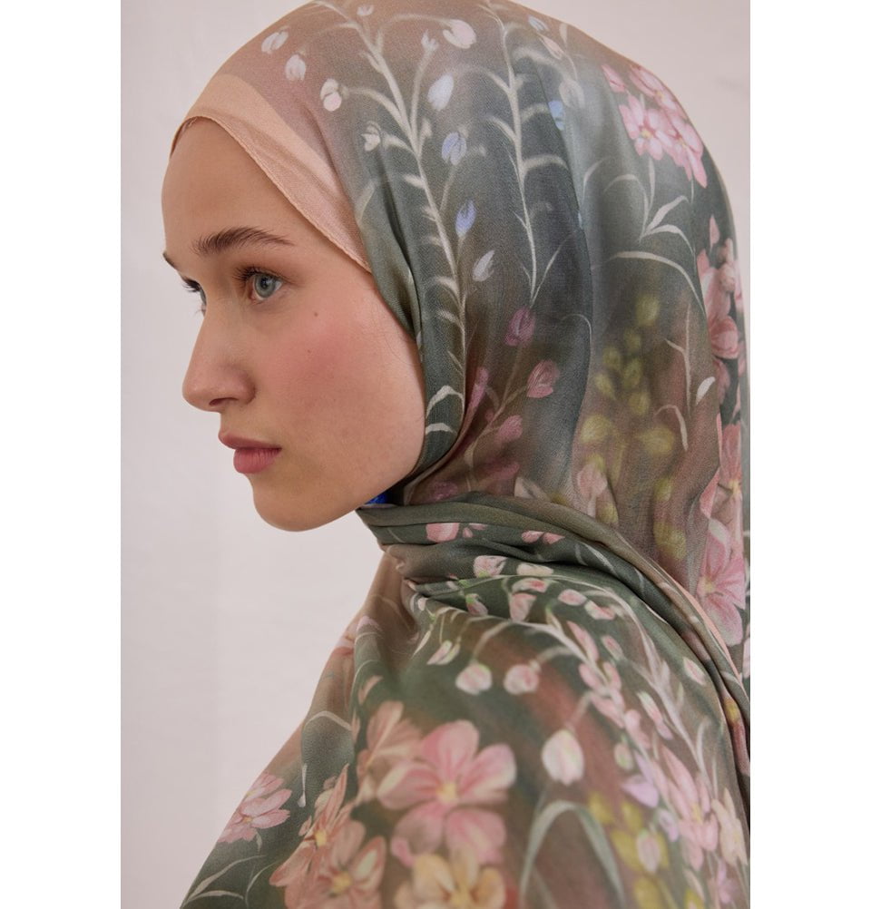 Modefa Shawl Salmon Rami Lightweight Hijab Shawl Wisteria - Salmon