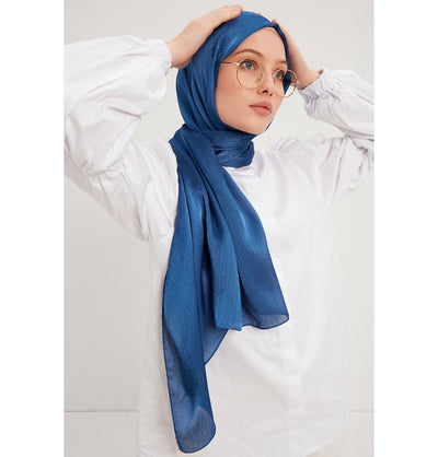 Modefa Shawl Sapphire Blue Shine Hijab Shawl - Sapphire Blue