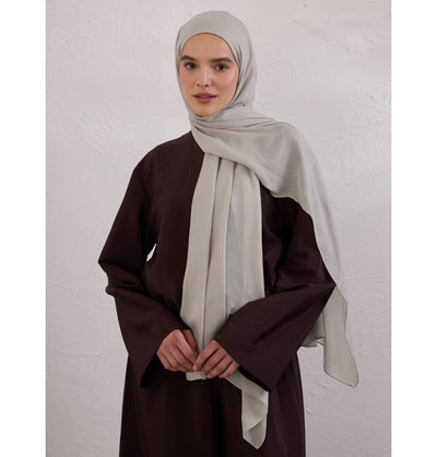 Modefa Shawl Silver Everyday Basic Soft Viscose Shawl Hijab - Silver