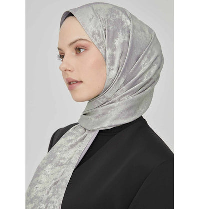 Modefa Shawl Silver Luxury Shine Hijab Shawl - Silver