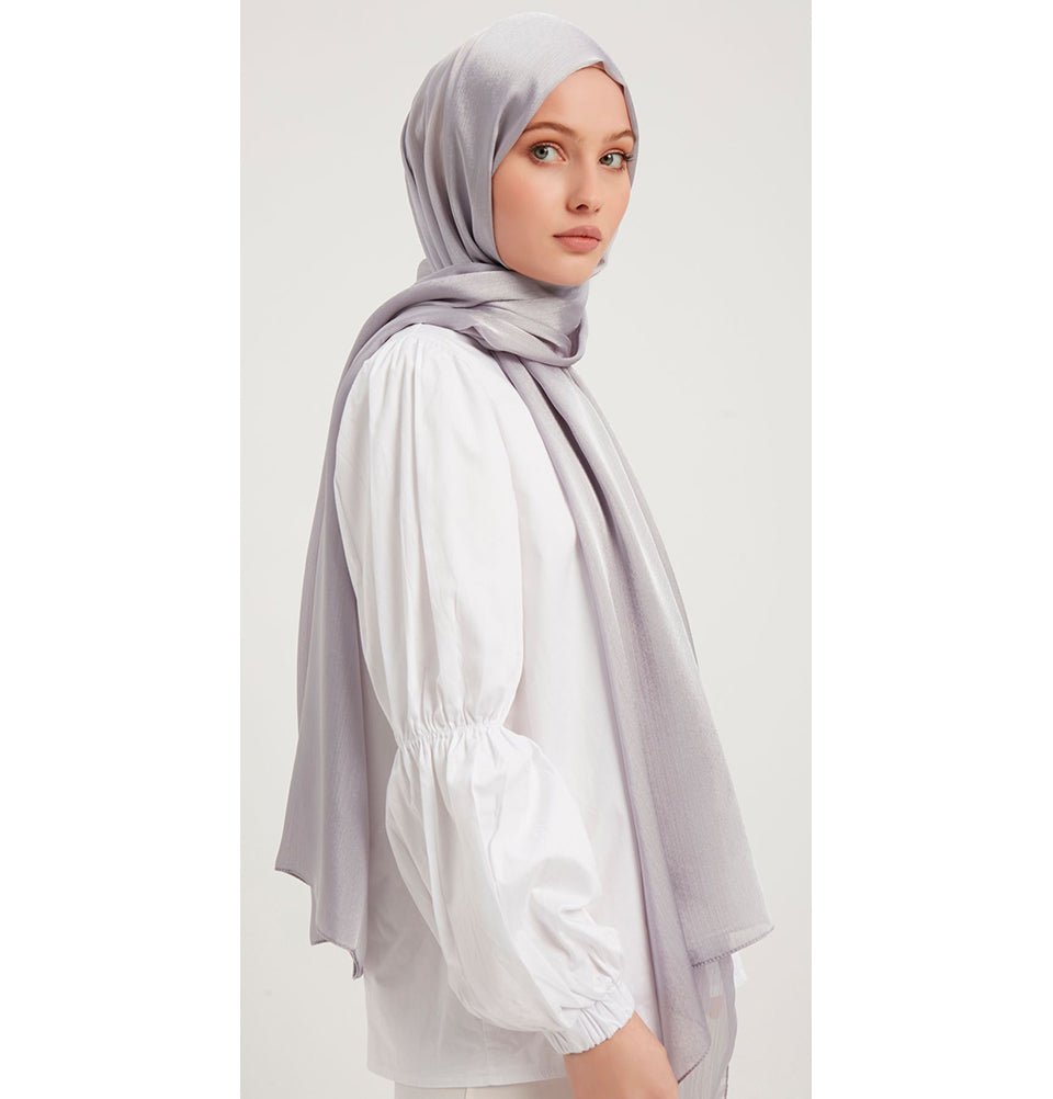 Modefa Shawl Silver Shine Hijab Shawl - Silver