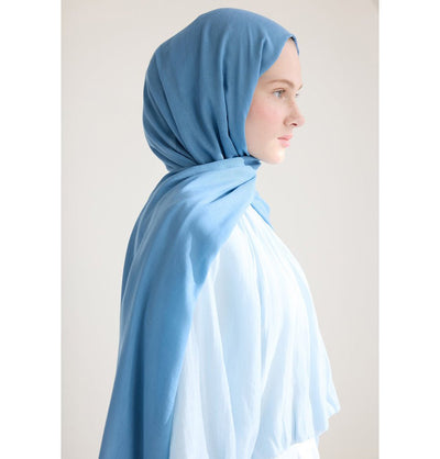 Modefa Shawl Sky Blue Everyday Basic Soft Viscose Shawl Hijab - Sky Blue