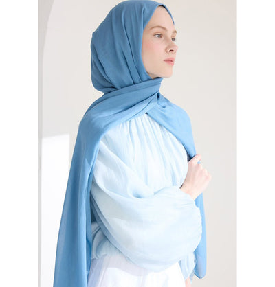 Modefa Shawl Sky Blue Everyday Basic Soft Viscose Shawl Hijab - Sky Blue