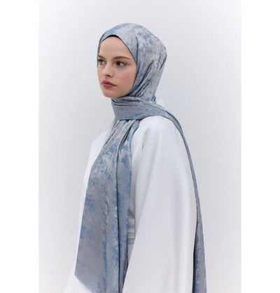 Modefa Shawl Sky Blue Luxury Shine Hijab Shawl - Sky Blue