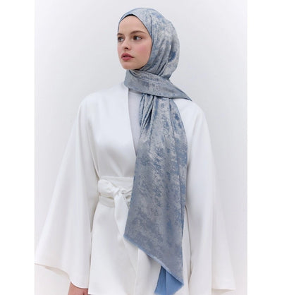 Modefa Shawl Sky Blue Luxury Shine Hijab Shawl - Sky Blue