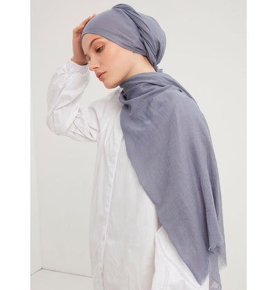 Modefa Shawl Slate Blue Comfort Hijab Shawl - Slate Blue