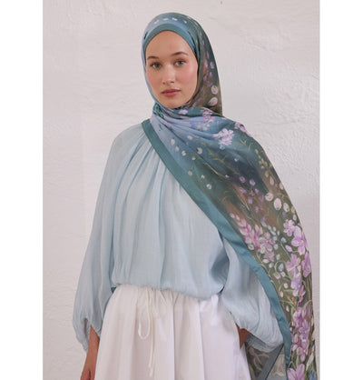 Modefa Shawl Soft Blue Rami Lightweight Hijab Shawl Wisteria - Soft Blue