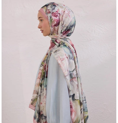 Modefa Shawl Soft Pink Rami Lightweight Hijab Shawl Nerissa - Soft Pink