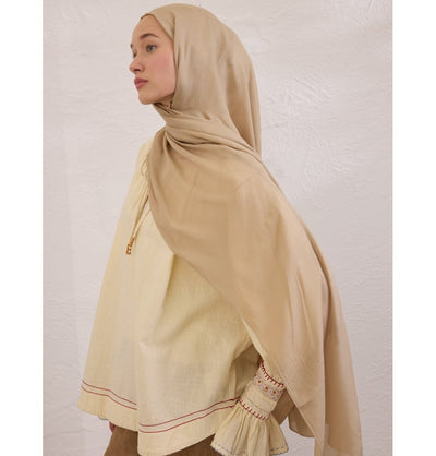Modefa Shawl Soft Sand Everyday Basic Soft Viscose Shawl Hijab - Soft Sand