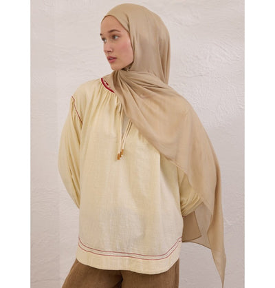 Modefa Shawl Soft Sand Everyday Basic Soft Viscose Shawl Hijab - Soft Sand