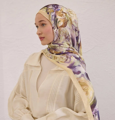Modefa Shawl Soft Yellow Rami Lightweight Hijab Shawl Nerissa - Soft Yellow