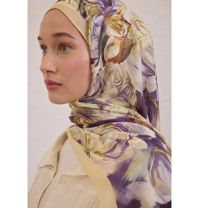 Modefa Shawl Soft Yellow Rami Lightweight Hijab Shawl Nerissa - Soft Yellow