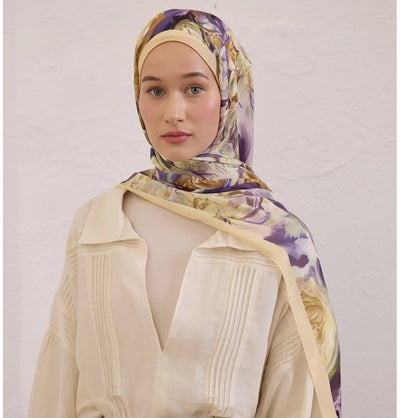 Modefa Shawl Soft Yellow Rami Lightweight Hijab Shawl Nerissa - Soft Yellow