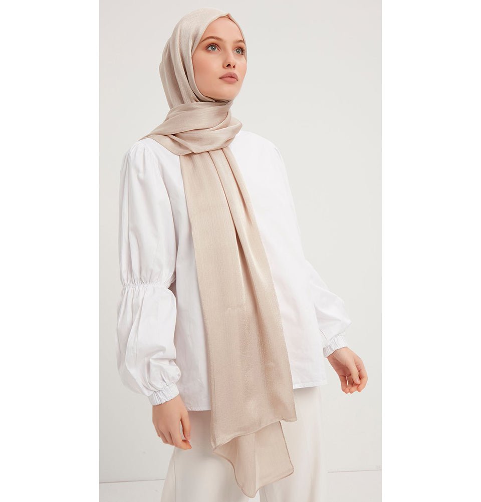 Modefa Shawl Stone Beige Shine Shawl - Stone Beige