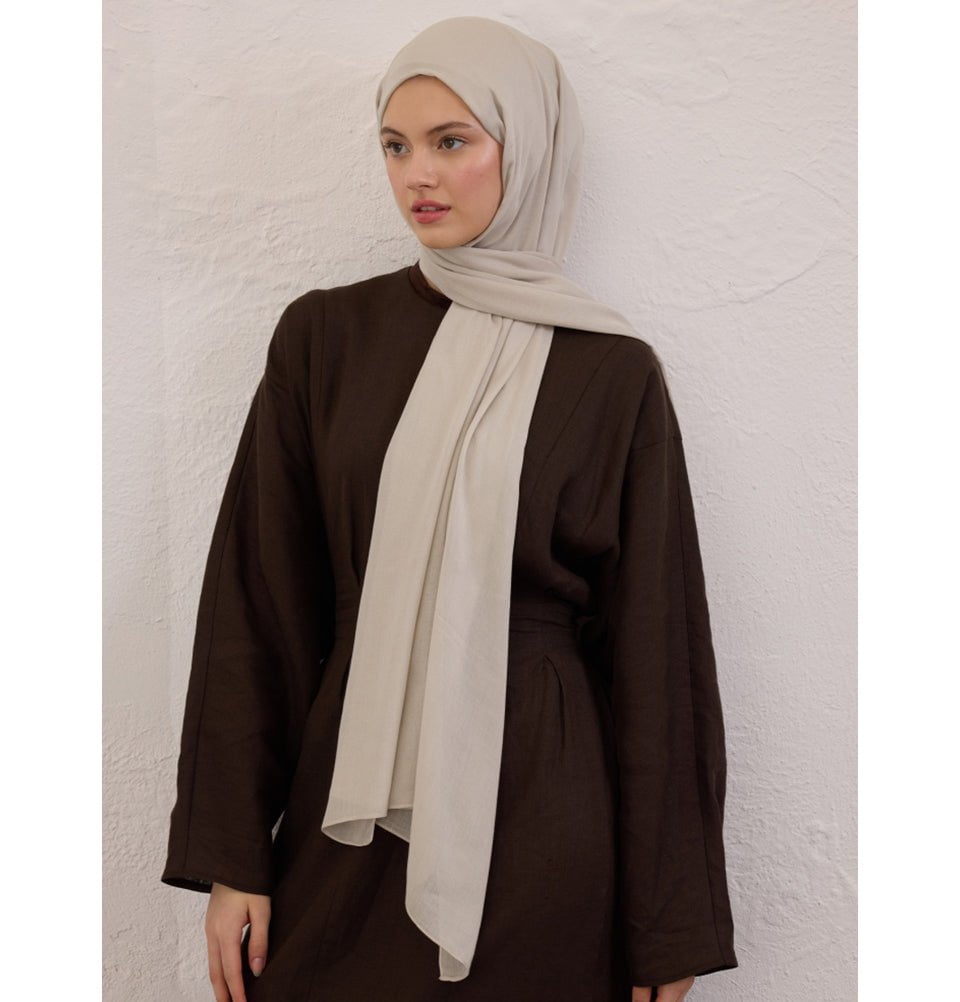 Modefa Shawl Stone Everyday Basic Soft Viscose Shawl Hijab - Stone