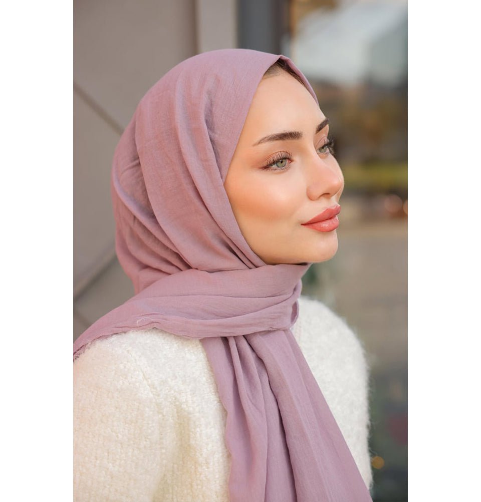 Modefa Shawl Taro Purple Premium Knit Cotton Hijab Shawl - Taro Purple