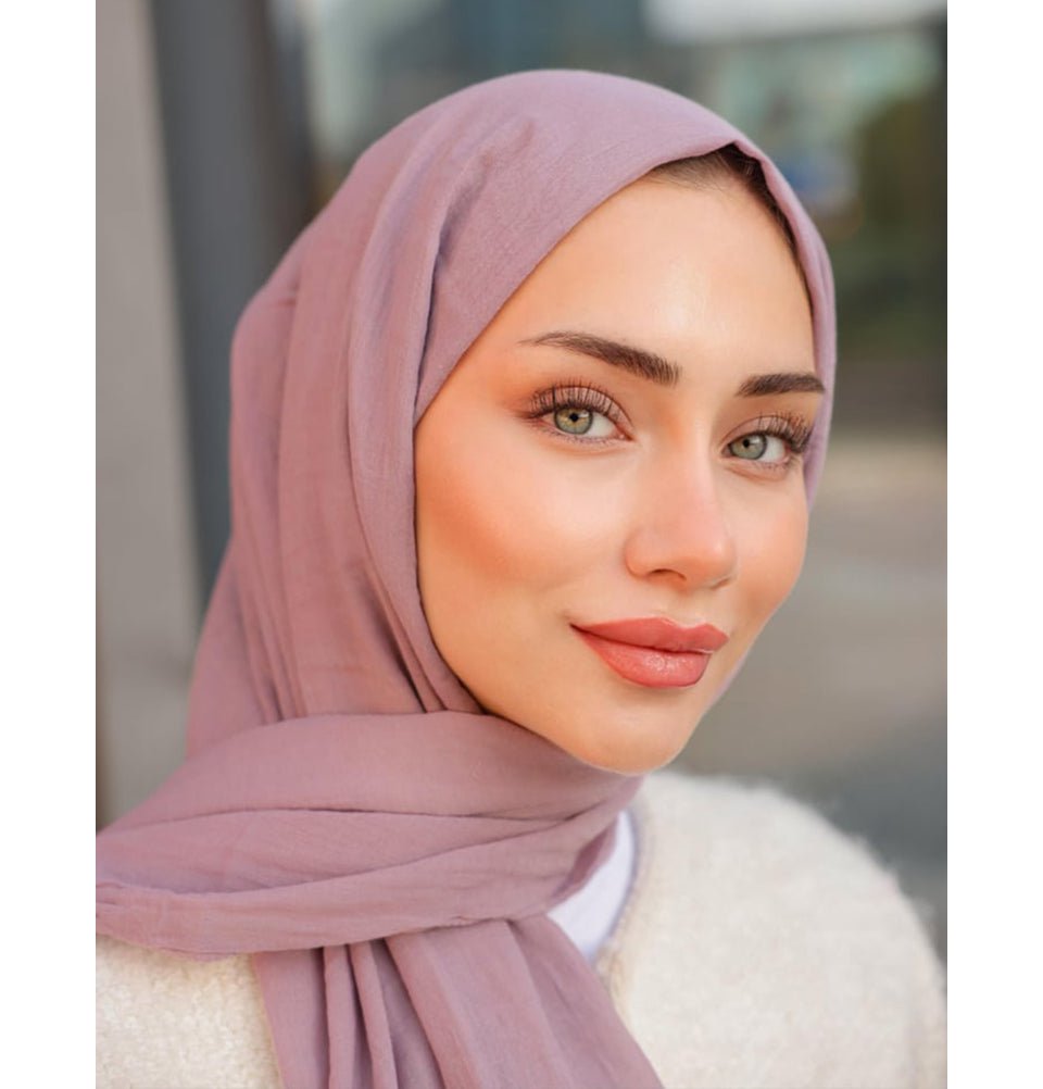 Modefa Shawl Taro Purple Premium Knit Cotton Hijab Shawl - Taro Purple