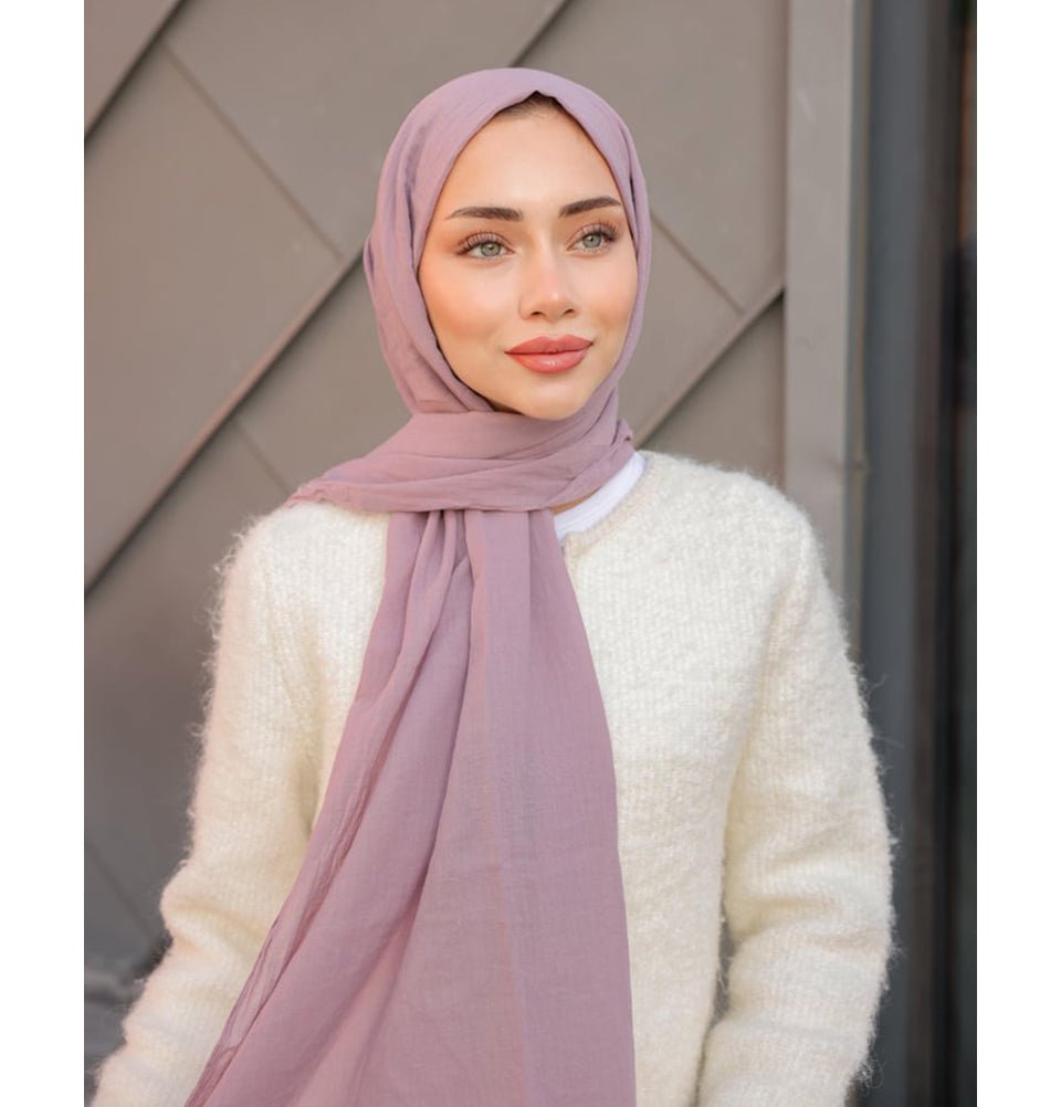 Modefa Shawl Taro Purple Premium Knit Cotton Hijab Shawl - Taro Purple