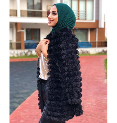 Modefa Shawl Teal Green Soft Jersey Shawl Hijab - Teal Green