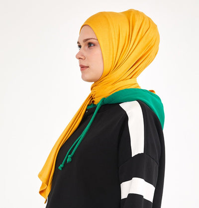 Modefa Shawl Yellow Soft Jersey Shawl Hijab - Yellow